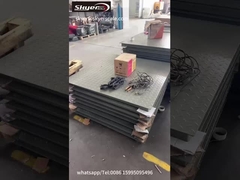 इंडस्ट्रियल फ्लोर स्केल 500 किलोग्राम से 5000 किलोग्राम तक वजन के साथ प्रिंटर के साथ