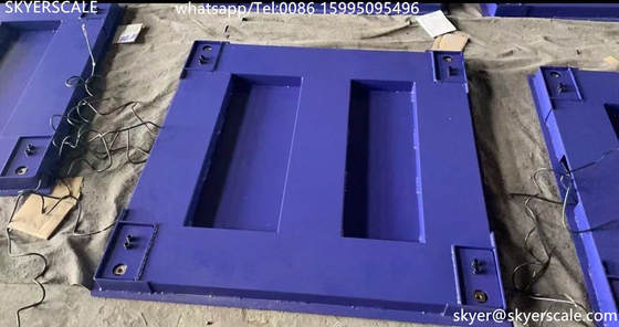 गुणवत्ता  Zemic H8C Load Cell 1x1m 5Ton Heavy Duty Industrial Floor Scale With Carbon Steel Platform कारखाना