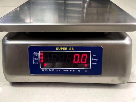 30kg सुपर एसएस इलेक्ट्रॉनिक डिजिटल वाटरप्रूफ IP68 वजन स्केल स्टेनलेस स्टील डिजिटल वजन टेबल बेंच स्केल