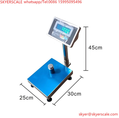 गोदाम 600x700 800kg स्टेनलेस स्टील Inox प्लेटफार्म स्केल