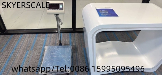 XK3190-T7+E तौलने के संकेतक के साथ 400x500 मिमी 300 किलोग्राम प्लेटफार्म बेंच स्केल