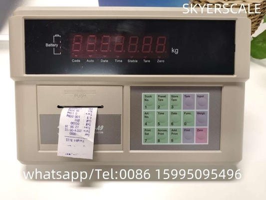 XK3190 निर्मित प्रिंटर के साथ ट्रक तराजू के लिए A9P वजन सूचक