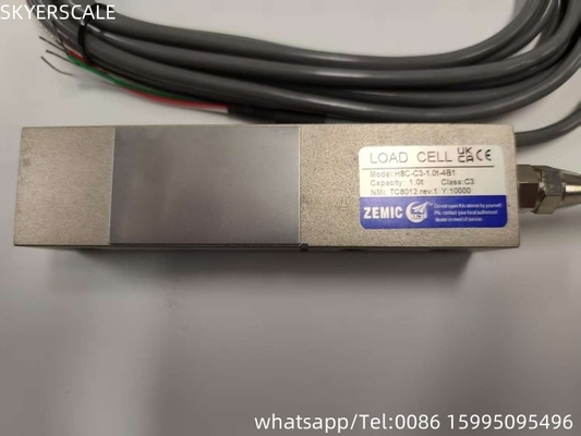 ZEMIC H8C 1 टन C3 वर्ग कतरनी बीम लोड सेल ट्रांसड्यूसर OIML NETP वजन के लिए सेंसर