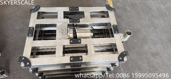 304 स्टेनलेस स्टील वाटरप्रूफ बेंच स्केल 30x40 सेमी 100 किलोग्राम के साथ।