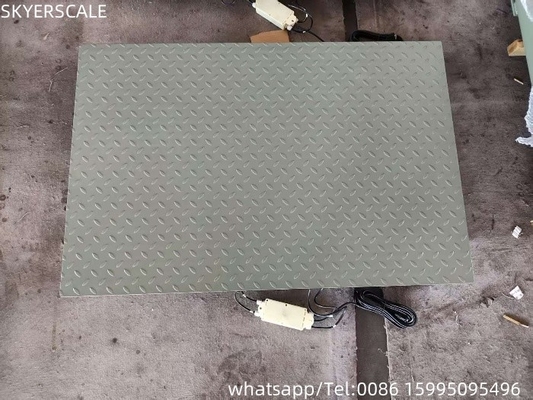 हल्के स्टील 0.8mx1.2m प्लेटफार्म 3 टन भारी शुल्क वजन पैमाने औद्योगिक मंजिल पैमाने