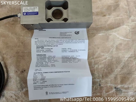 BM6G 500 किलोग्राम लोड सेल ZEMIC सिंगल पॉइंट सेंसर OIML इलेक्ट्रॉनिक वेज के लिए स्वीकृत