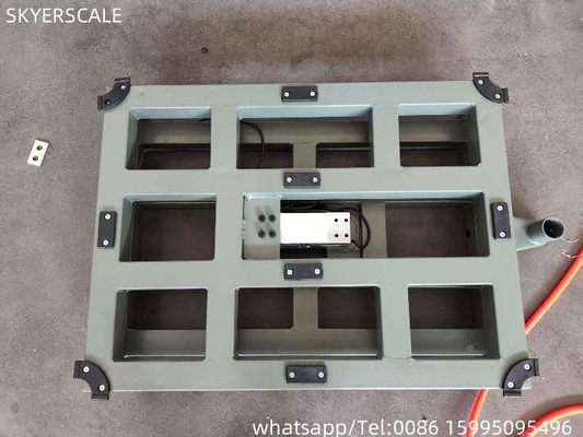 60x60cm 300kg पोर्टेबल बेंच स्केल वजन कार्बन स्टील प्लेटफॉर्म स्केल