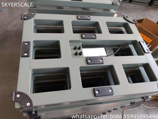 60x60cm 300kg पोर्टेबल बेंच स्केल वजन कार्बन स्टील प्लेटफॉर्म स्केल