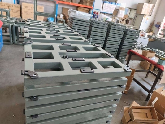 डिजिटल कार्बन स्टील 50x50xm 500kg प्लेटफार्म स्केल A12E वजन सूचक के साथ बेंच स्केल