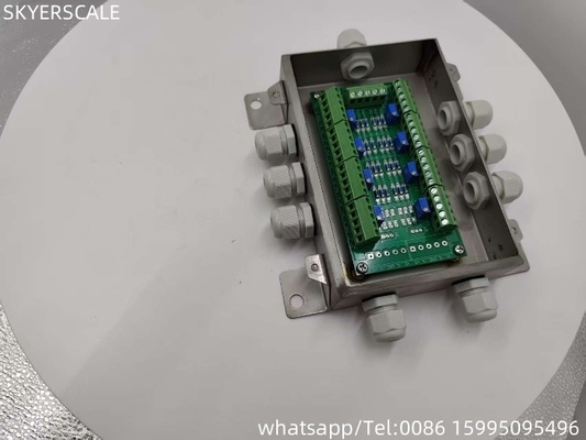 स्टेनलेस स्टील 8 लाइन समायोजित सिग्नल योग बॉक्स कनेक्ट 8pcs लोड सेल ट्रक तराजू के लिए