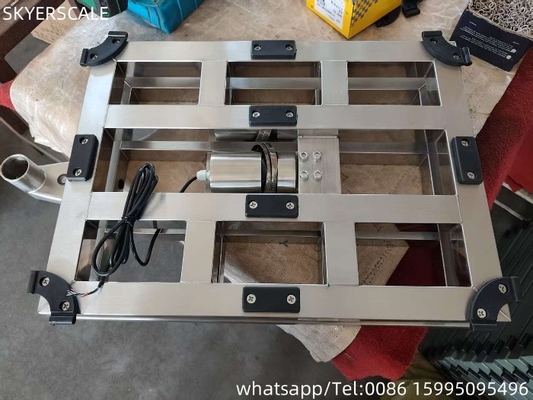 304 स्टेनलेस स्टील 80x80 सेमी बेंच स्केल इनॉक्स भारी शुल्क मंच स्केल 800kg