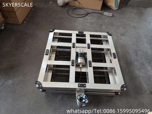 304 स्टेनलेस स्टील 500x500 मिमी 500 किलोग्राम प्लेटफॉर्म के साथ डिजिटल बेंच स्केल फ्रेम