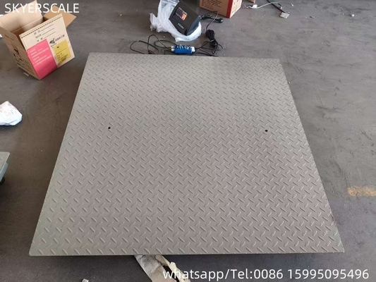 1.2x2m 3t डिजिटल औद्योगिक कार्बन स्टील प्लेटफार्म फर्श तराजू