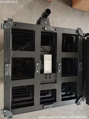 हल्के स्टील 450x450 मिमी 500 किलोग्राम वजन बेंच स्केल के साथ ज़ेमिक L6G 600 किलोग्राम लोड सेल