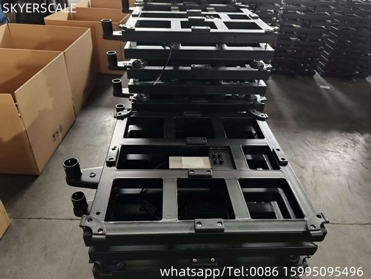 हल्के स्टील 450x450 मिमी 500 किलोग्राम वजन बेंच स्केल के साथ ज़ेमिक L6G 600 किलोग्राम लोड सेल