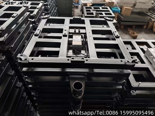हल्के स्टील 450x450 मिमी 500 किलोग्राम वजन बेंच स्केल के साथ ज़ेमिक L6G 600 किलोग्राम लोड सेल