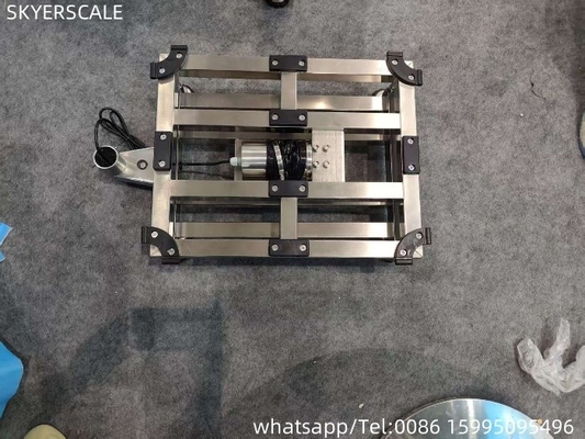 फैक्टरी 304 पूर्ण स्टेनलेस स्टील 400x500 मिमी 300 किलोग्राम वाटरप्रूफ IP67 प्लेटफॉर्म स्केल