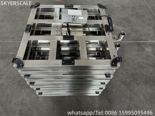 600x600 मिमी 500 किलोग्राम 304 पूर्ण स्टेनलेस स्टील वजन मंच पैमाने