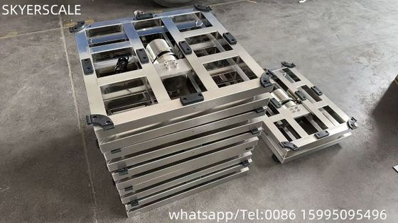 304 स्टेनलेस स्टील उच्च परिशुद्धता 450 * 600 मिमी रेंज 300KG इलेक्ट्रॉनिक वजन पैमाने