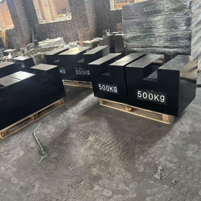 उच्च गुणवत्ता वाले 500KG 1000KG 2000KG आयताकार फ्लैट कास्ट आयरन वजन ब्लैक M1 क्लास कम कीमत
