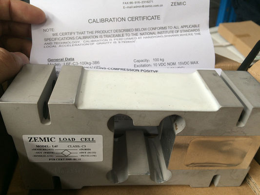 इलेक्ट्रॉनिक वजन उपकरणों के लिए ZEMIC L6F भार सेल 50kg-2t OIML अनुमोदन के साथ