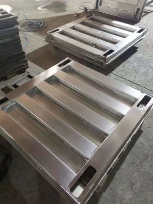 पिटलेस 1.0X1.0M 1 टी इंडस्ट्रियल फ्लोर स्टैंडिंग वेटिंग स्केल